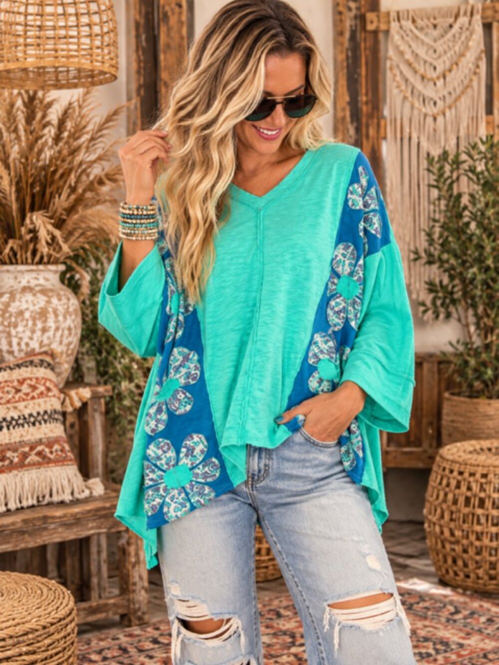 Blue Velvet Top Size Large